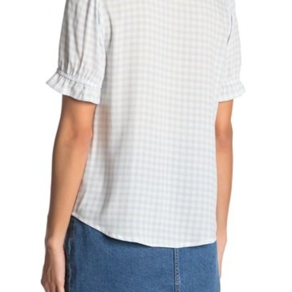 Elodie blue gingham top - Nordstrom - Picture 2 of 13